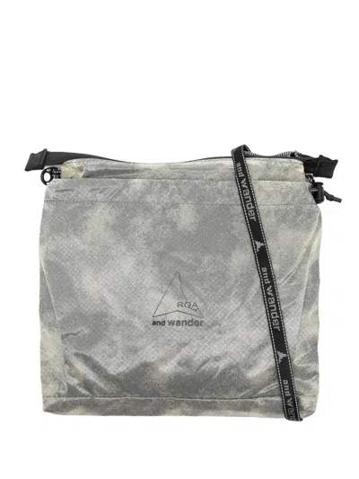 And Wander X Roa Sil Shoulder Bag In Gray