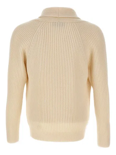 Gran Sasso Double-breasted Cardigan In Neutral