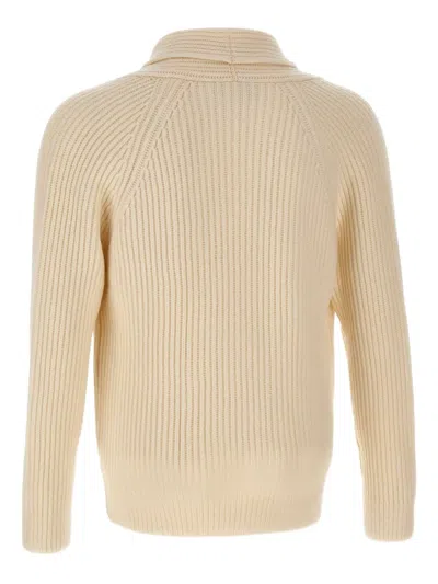 Gran Sasso Double-breasted Cardigan In Neutral