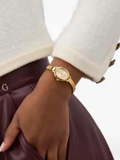 Guess Usa Recycled Steel Quartz 20.5mm In Gold