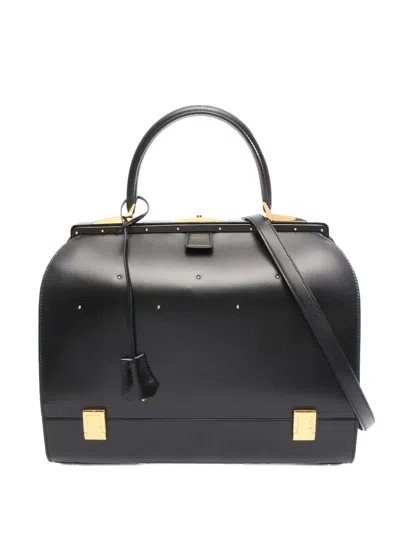 Pre-owned Hermes 1995 Mallet Handbag In Black