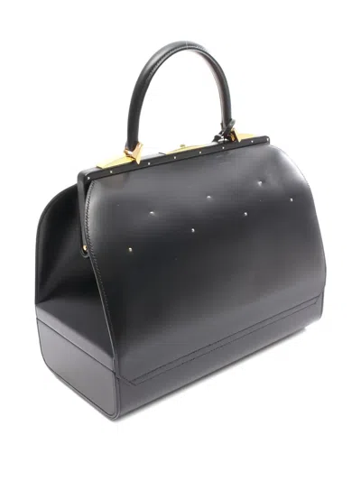 Pre-owned Hermes 1995 Mallet Handbag In Black