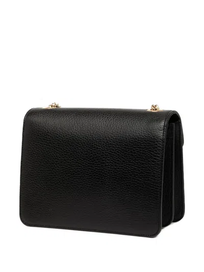 Pre-owned Gucci 2016-2025 Small Dollar Calfskin Interlocking G Crossbody Bag In Black