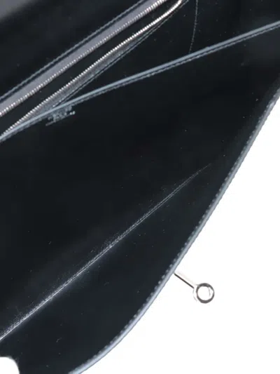 Pre-owned Hermes 2024 Tadelakt Kelly Depeches 36 Business Bag In Black