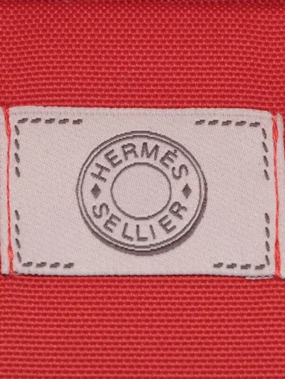 Pre-owned Hermes 2022 Toile Carrying Bag For Dogs Travel Bag In Brown