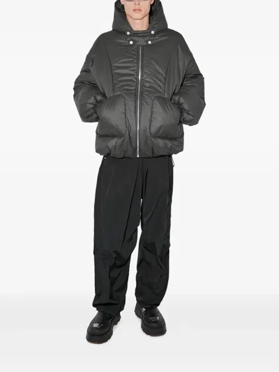 Misbhv Nylon Sculptural Puffer Jacket In Gray