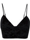 FLEUR DU MAL FLEUR DU MAL VELVET LONGLINE BRA - BLACK,BR0078010011564664