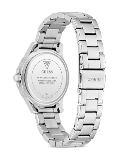 Guess Usa Stainless Steel Quartz 35mm In Metallic