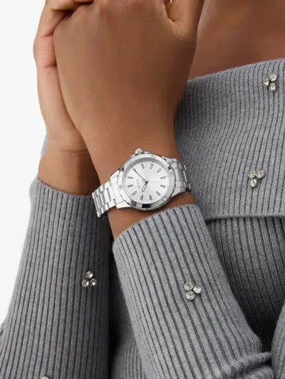 Guess Usa Stainless Steel Quartz 35mm In Metallic