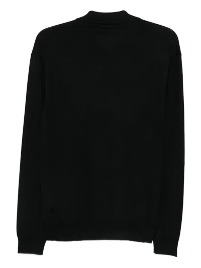 Altea Polo-collar Sweater In Black