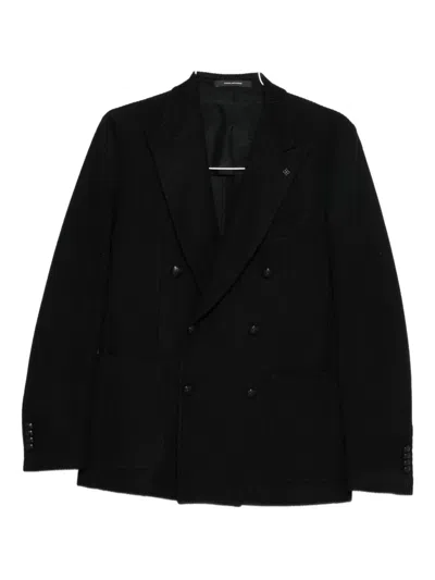 Tagliatore Double-breasted Jacket In Black