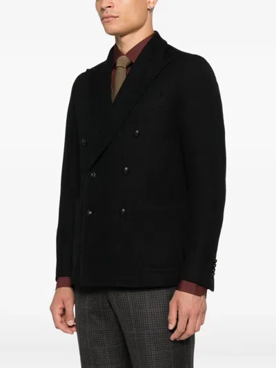 Tagliatore Double-breasted Jacket In Black