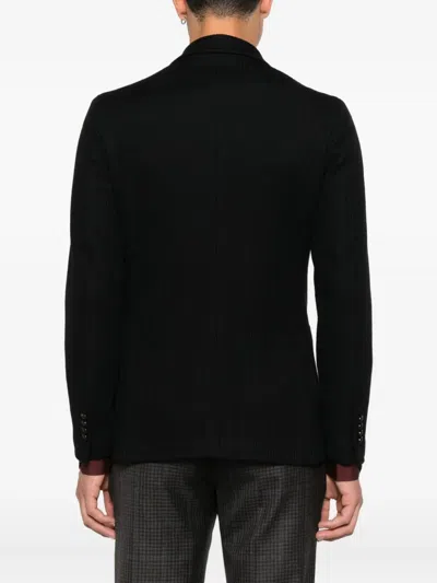 Tagliatore Double-breasted Jacket In Black