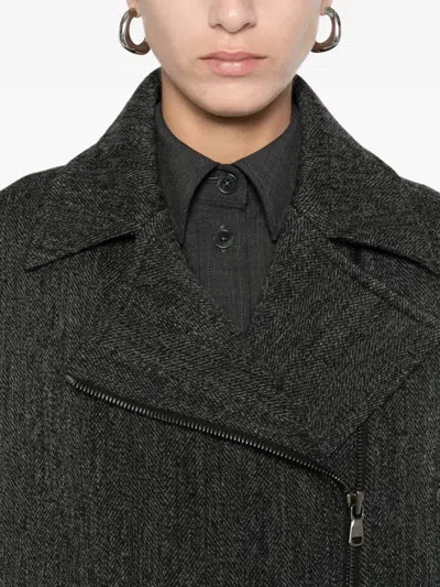 P.a.r.o.s.h Asymetric Zip Gilet In Gray