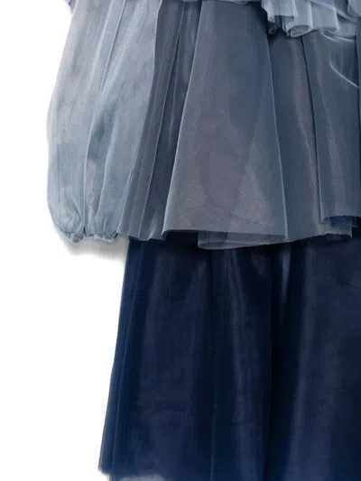 Alapage Amelia Ruffled Dress In Blue