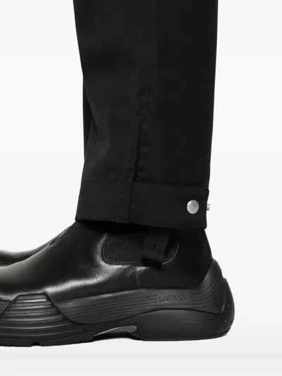 Peacemaker Oamc Zipped-pocket Straight-leg Trousers In Black