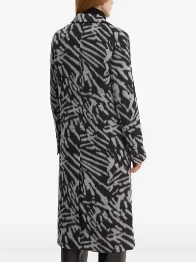 Karl Lagerfeld Patterned Coat In Gray