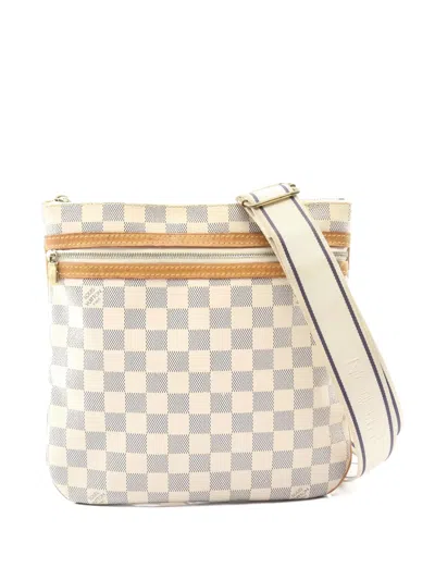 Pre-owned Louis Vuitton 2008 Bosphore Damier Azur Pochette Shoulder Bag In Neutral