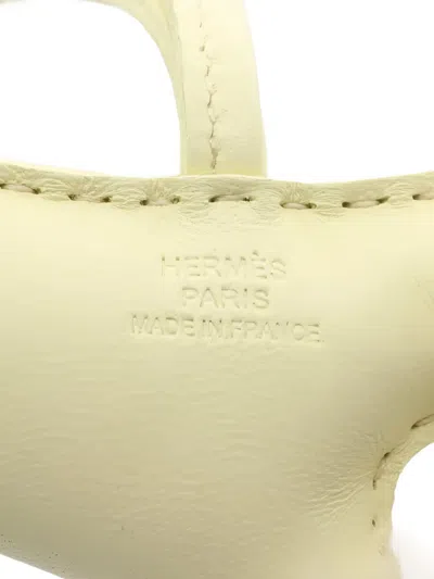 Pre-owned Hermes 2025 Paddy Bag Charm In Neutral