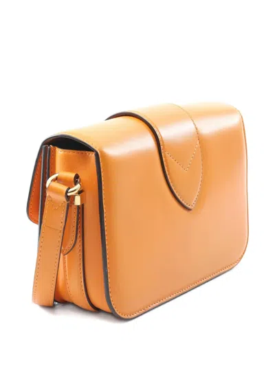 Pre-owned Louis Vuitton 2010s Lv Pont 9 Logo-plaque Cross Bag In Orange