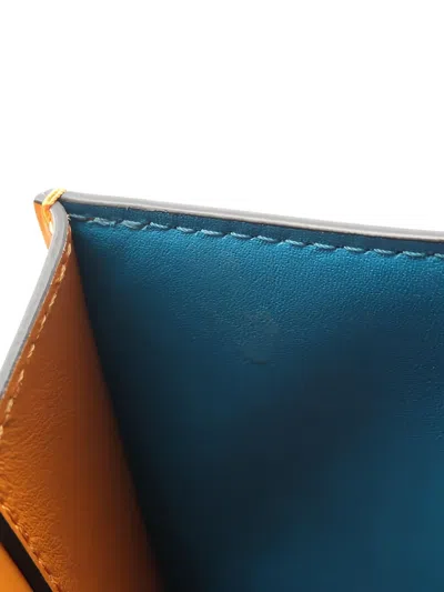 Pre-owned Louis Vuitton 2010s Lv Pont 9 Logo-plaque Cross Bag In Orange