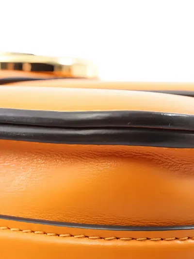 Pre-owned Louis Vuitton 2010s Lv Pont 9 Logo-plaque Cross Bag In Orange