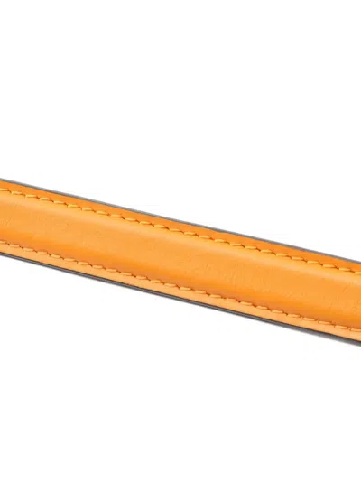 Pre-owned Louis Vuitton 2010s Lv Pont 9 Logo-plaque Cross Bag In Orange