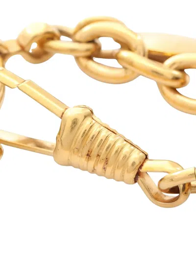 Pre-owned Chanel 1986-1988 Coco Mark Lion Necklace In Gold