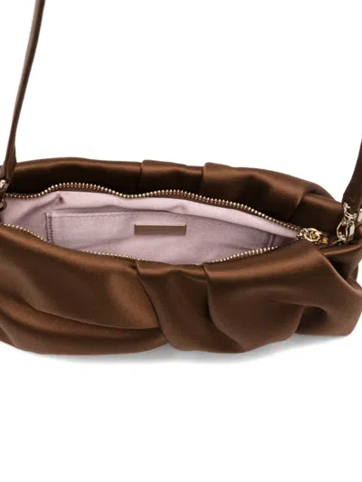 Jimmy Choo Twisted Clutch Bag In Brown