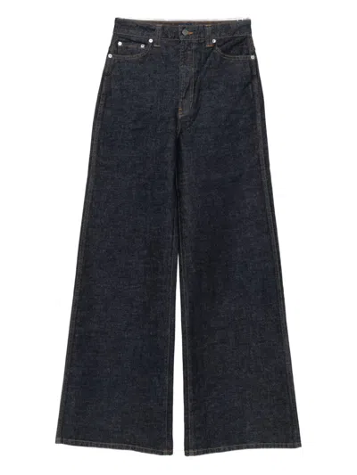Khaite Dane Denim Cotton Jeans In Blue