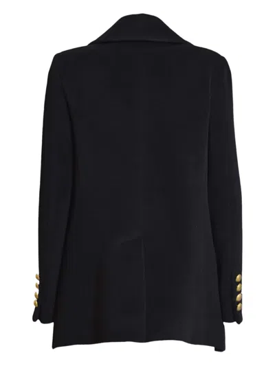 Tagliatore Double-breasted Buttoned Coat In Blue