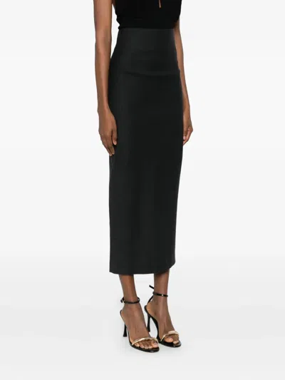 Alberta Ferretti High-waisted Skirt In Black