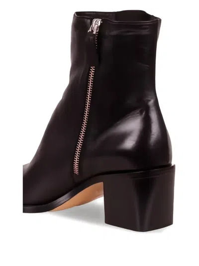 Pomme D'or Pointed Ankle Boots In Black