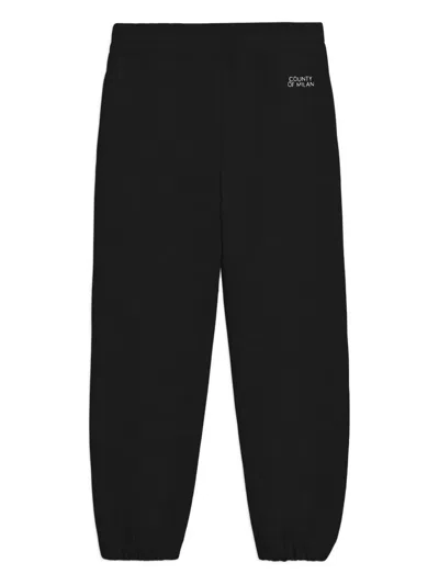 County Of Milan Logo Trousers In Black
