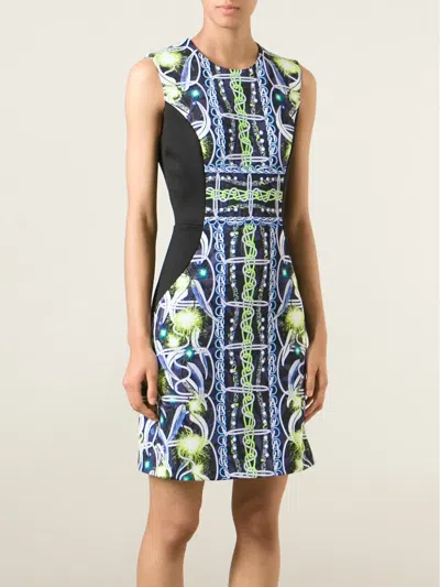 Peter Pilotto Printed Panel Dress In Multi