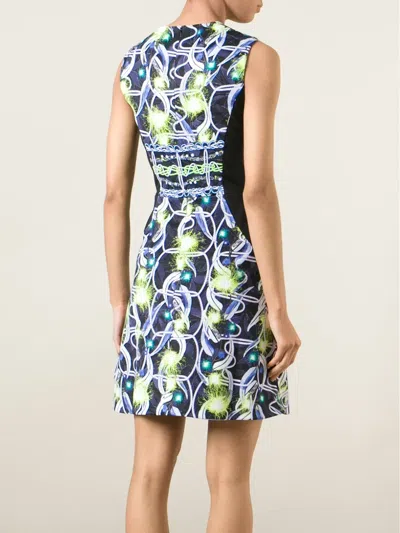 Peter Pilotto Printed Panel Dress In Multi