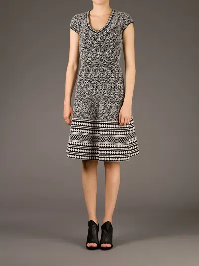 Vicedomini Deep V-neck Dress In Black