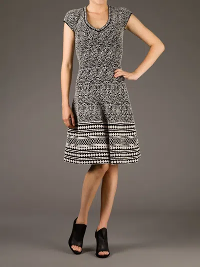 Vicedomini Deep V-neck Dress In Black