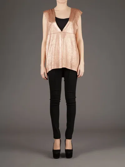 Drome Sleeveless Top In Brown