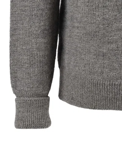 Kangra Cashmere Textured Knit Shawl-collared Jacket With Functional Pockets In Gray