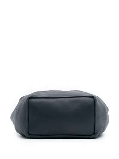 Pre-owned Loewe 2024 Small Mellow Nappa Lambskin Squeeze Bag Crossbody Bag In Blue