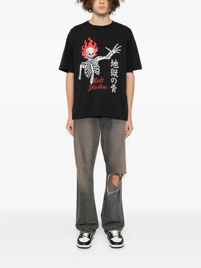 Melt Graphic-print T-shirt In Black