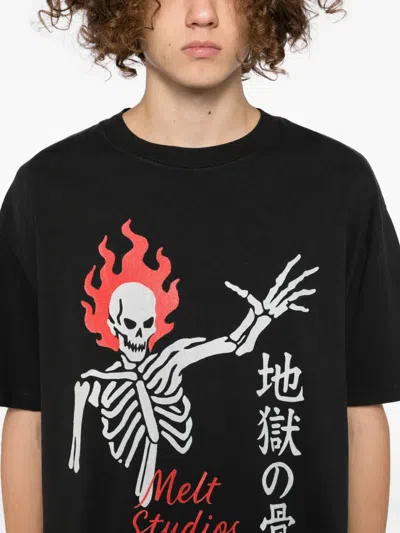 Melt Graphic-print T-shirt In Black