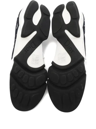 Pre-owned Dior Sequin-embellished Sneakers In Blue