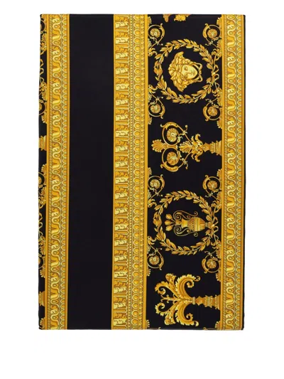 Versace Medusa Motif Bedding (set Four Pieces) In Black