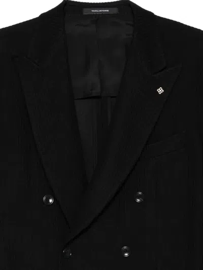 Tagliatore Double-breasted Jacket In Black