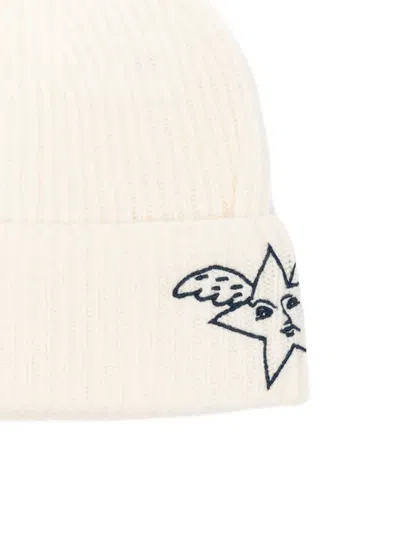 Rossignol Embroidered Ribbed Beanie In White