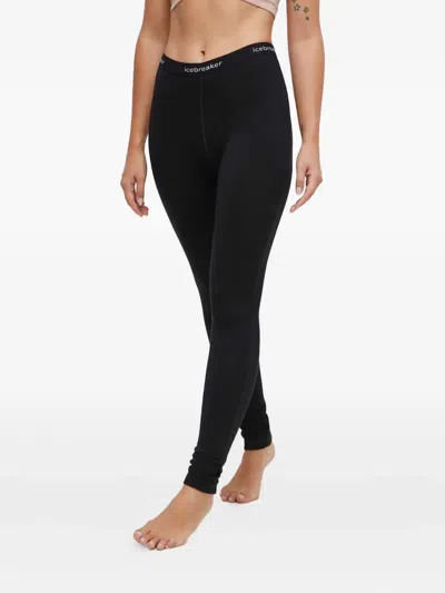 Icebreaker Logo-waist Leggings In Black