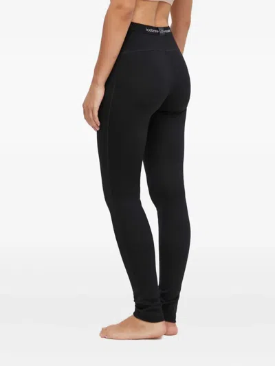 Icebreaker Logo-waist Leggings In Black