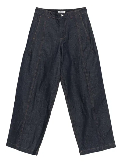 Ymc You Must Create Pleated Trousers In Blue